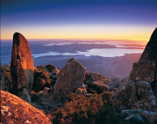 Hobart from Mt Wellington